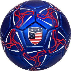 Western Star Soccer Ball USA - Official Match Grade Soccer Balls - Youth & Adult - Attractive and Durable Design - Performance
